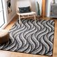 Safavieh Micro-Loop MLP170H 5" x 8" Charcoal and Ivory Area Rug, , large