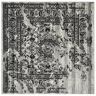 Safavieh Adirondack ADR101A-10SQ 10" x 10"  Silver/Black Square Rug, , large