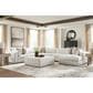 Ashley Ashbourne Estate 6-Piece U-Shaped Sectional with Right-Facing Chaise in Snowstone, , large
