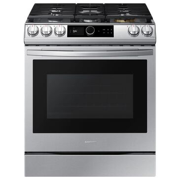 Samsung 6.0 Cu. Ft. Front Control Slide-in Gas Range with Smart Dial, Air Fry and Wi-Fi in Stainless Steel, , large