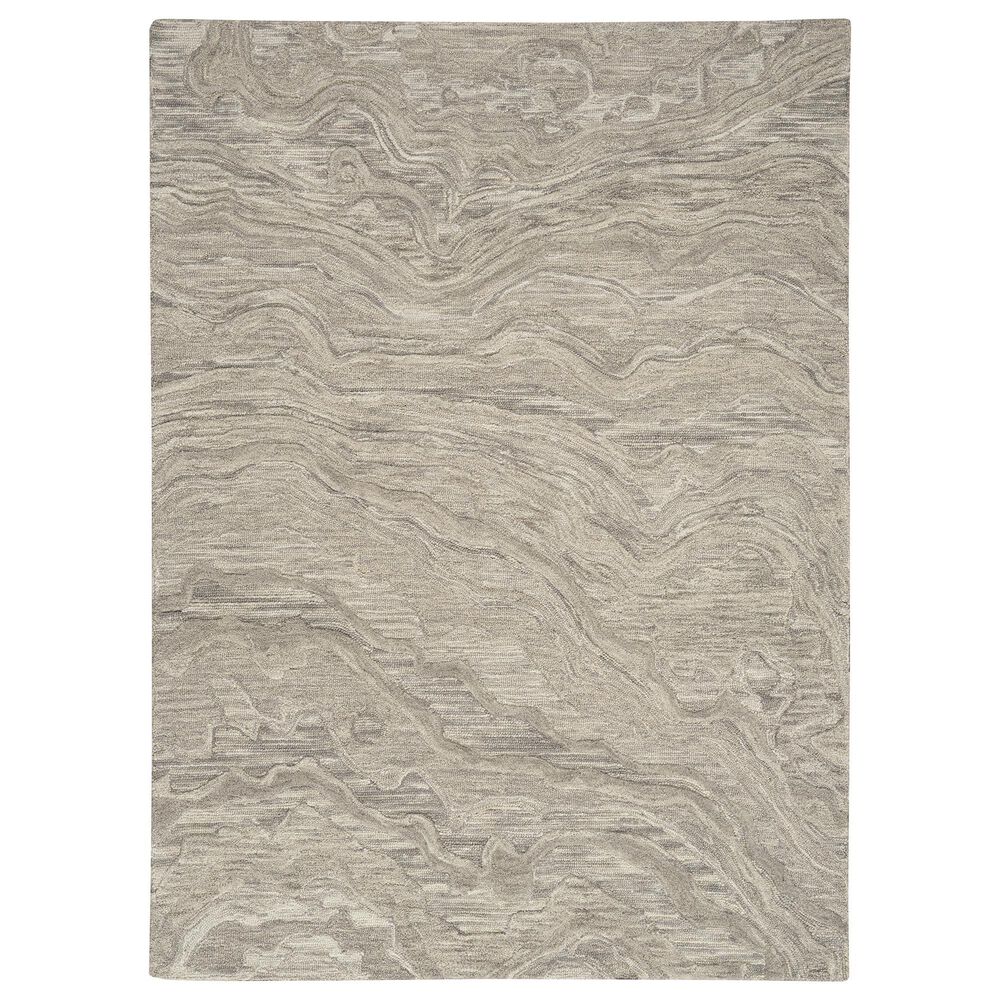 Nourison Graceful 3"9" x 5"9" Gray Area Rug, , large