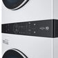 LG Single Unit Front Load LG WashTower with Center Control 4.5 Cu. Ft. Washer and 7.4 Cu. Ft. Gas Dryer in White, , large