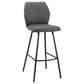 Blue River Tandy 26" Swivel Counter Stool in Gray and Matte Black, , large