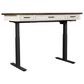 Riva Ridge Caraway 60" Lift Desk Top and Base in Aged Ivory, , large