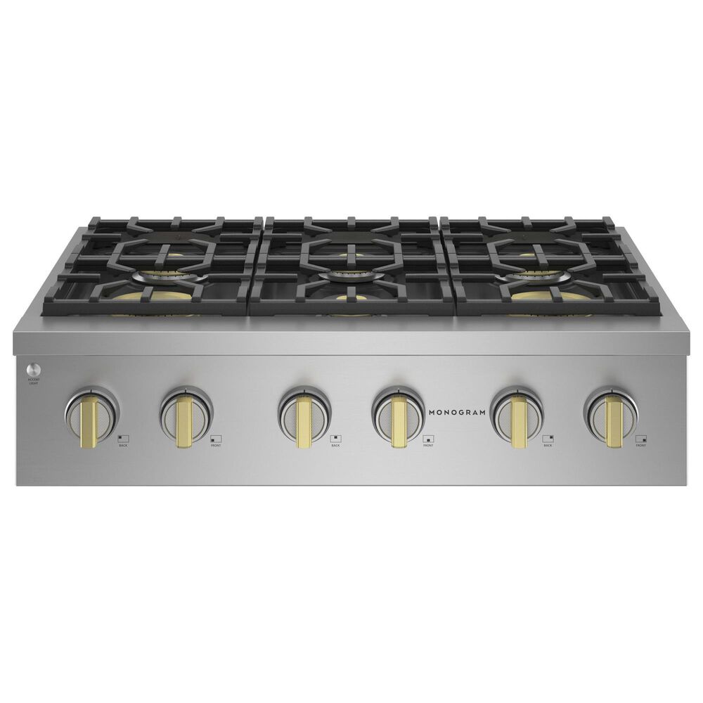 Monogram 36" Professional Gas Rangetop with 6 Burners in Stainless Steel, , large