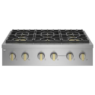 Monogram 36" Professional Gas Rangetop with 6 Burners in Stainless Steel, , large