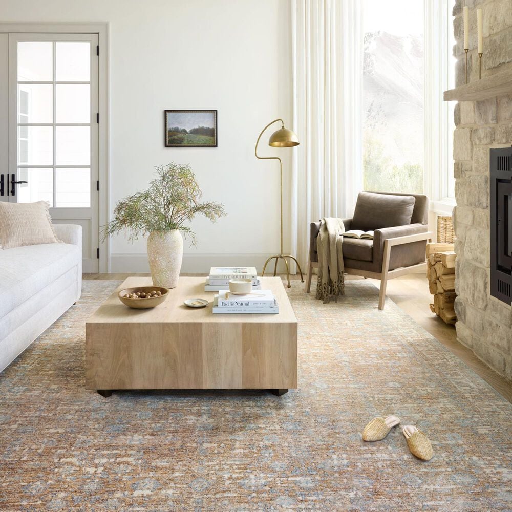 Angela Rose Blake 6&#39;7&quot; x 9&#39;10&quot; Sand and Sky Area Rug, , large