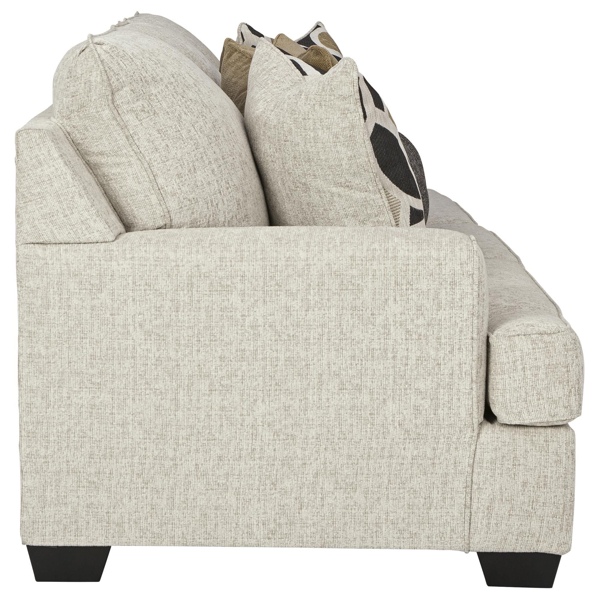 Ashley Heartcort Stationary Sofa and Loveseat Set in Quartz