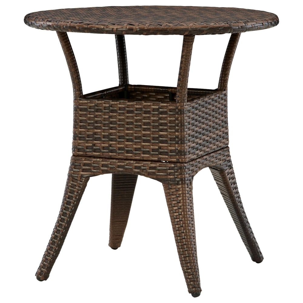 Ashley Mimis Reef 3-Piece Patio Bistro Set in Brown, , large