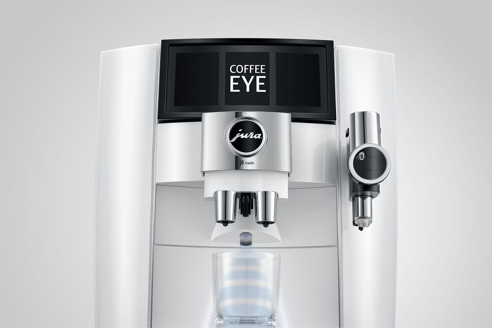 Jura J8 64 Oz Twin Automatic Coffee Maker in Diamond White, , large