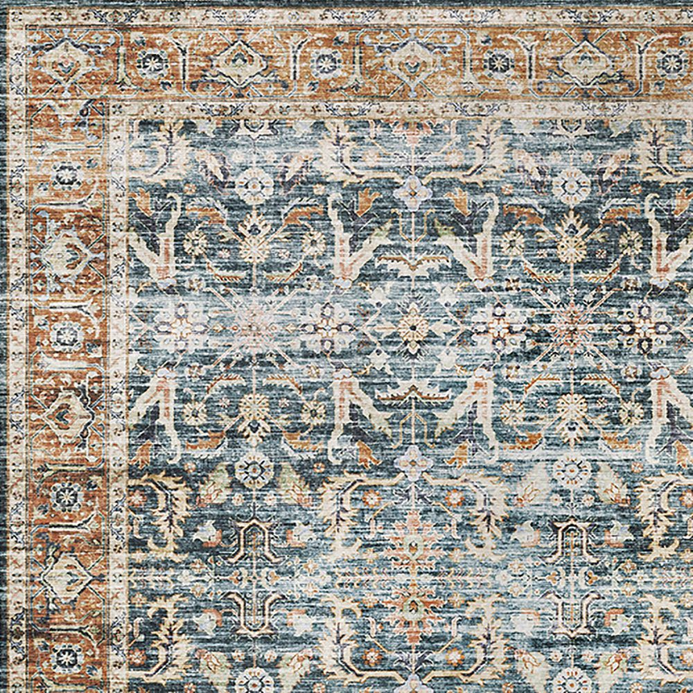 Oriental Weavers Charleston Distressed CHA06 2&#39; x 3&#39; Blue Area Rug, , large