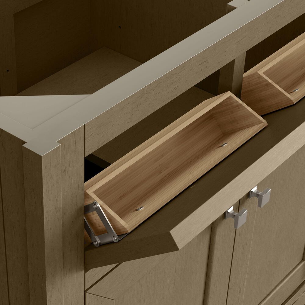 James Martin Vanities Chicago 30" Single Bathroom Vanity in Walnut Whisper with Single Hole 3 cm White Zeus Quartz Top and Rectangular Sink, , large