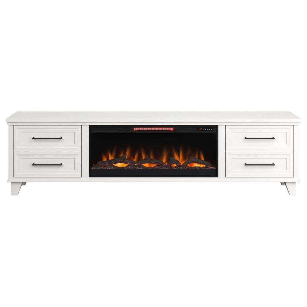 Legends Home Sonoma 95" Fireplace Console in Jasmine White Wash, , large