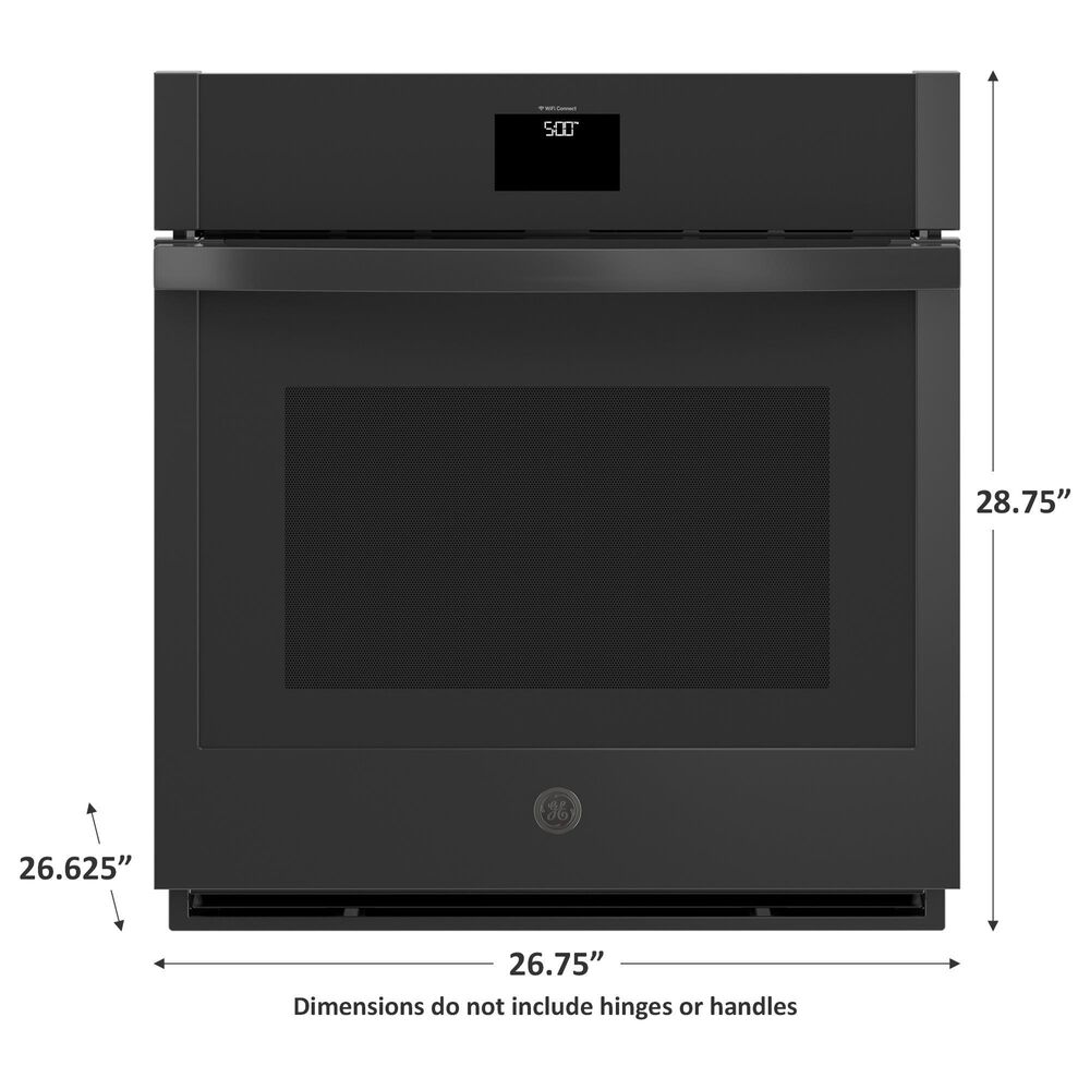 GE Appliances 27&quot; Single Electric Wall Oven with No Preheat Air Fry in Black, , large