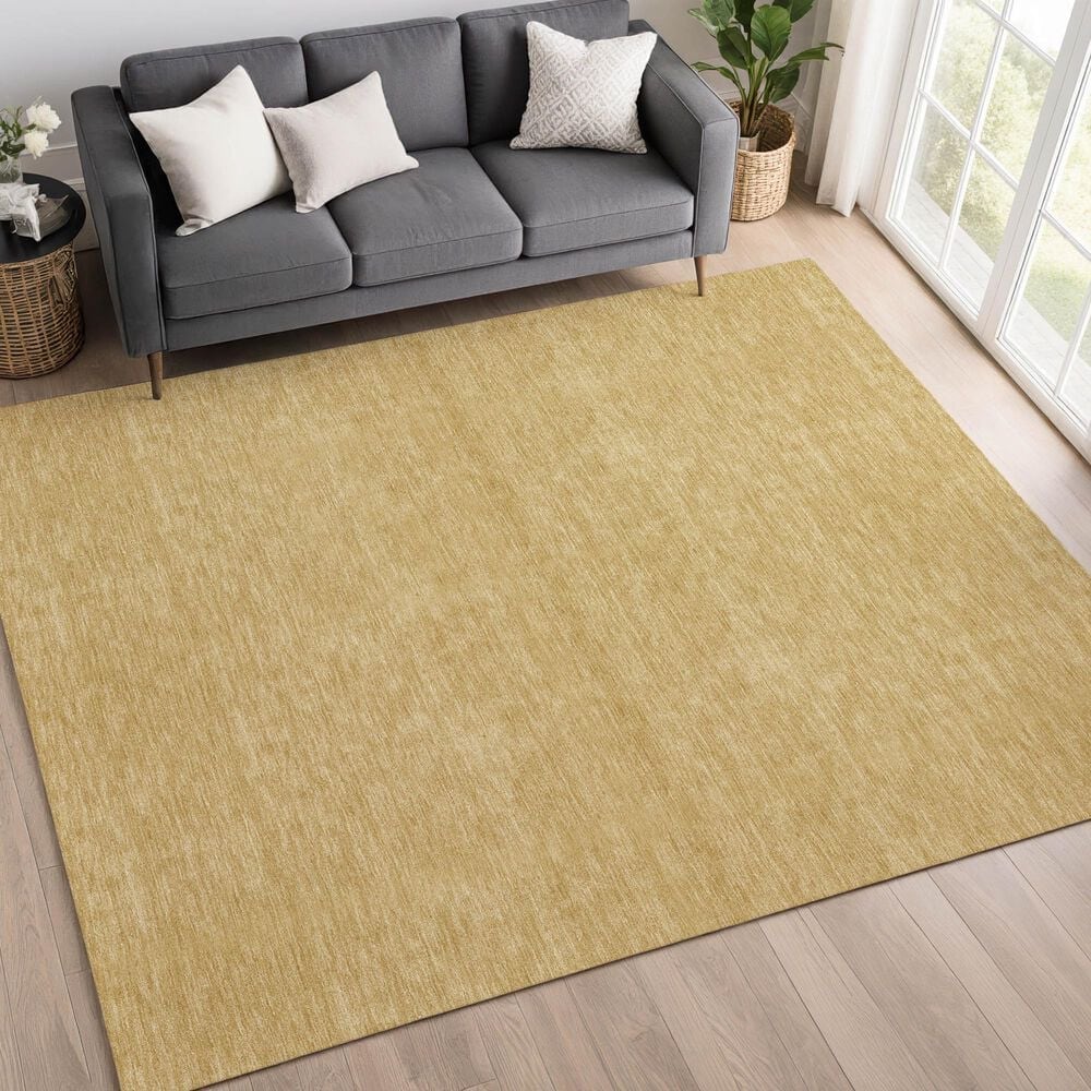 Dalyn Rug Company Soft Essentials Solid Gold 5' x 7'6" Area Rug, , large
