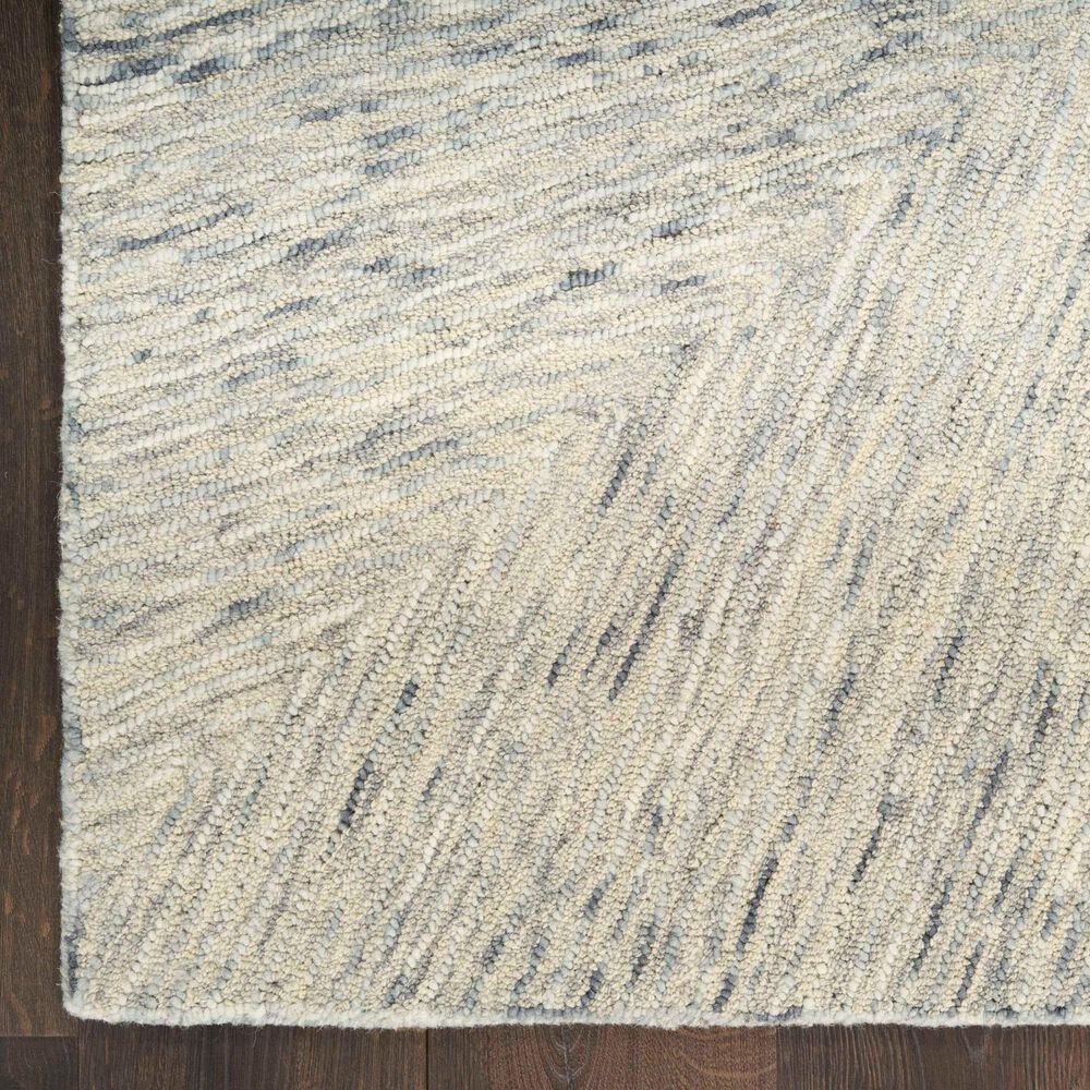 Nourison Pure Angles Grey 5&#39;3&quot; x 7&#39;3&quot; Area Rug, , large