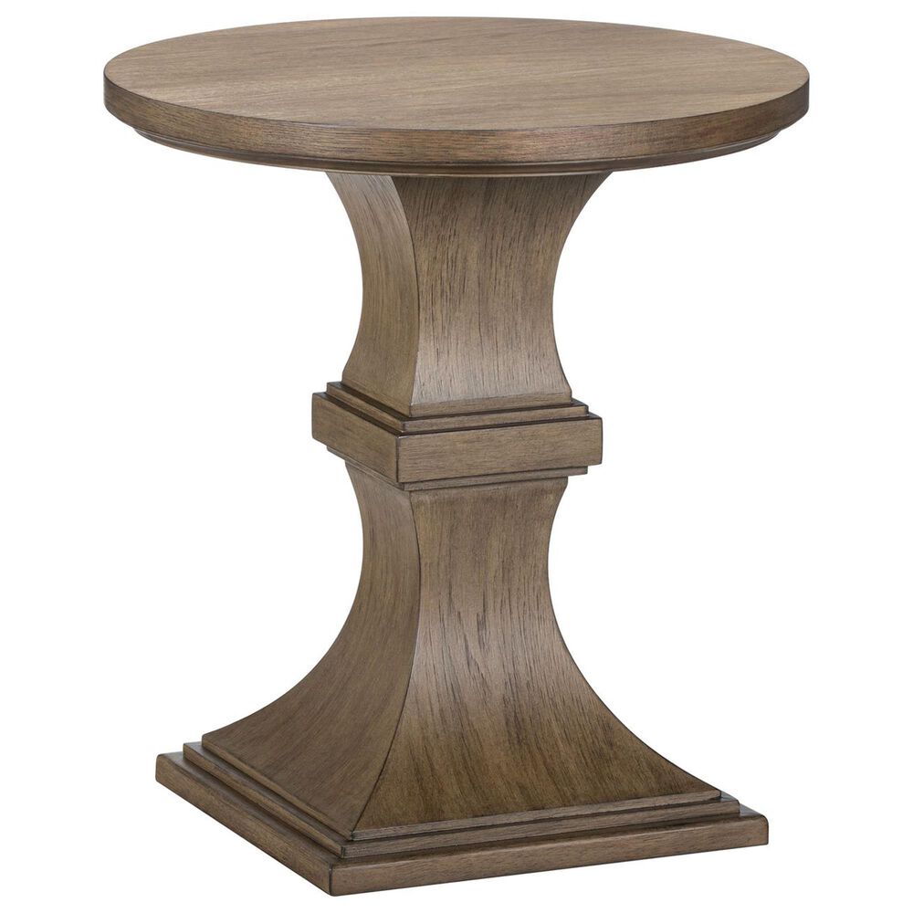 Belle Furnishings Artisan Home Round Chairside Table in Sienna Stone, , large