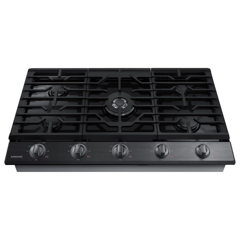 Samsung 2-Piece Kitchen Package with Matte Black Steel 30&quot; Built-In Convection Single Wall Oven and Black Stainless Steel 36&quot; Cooktop, , large