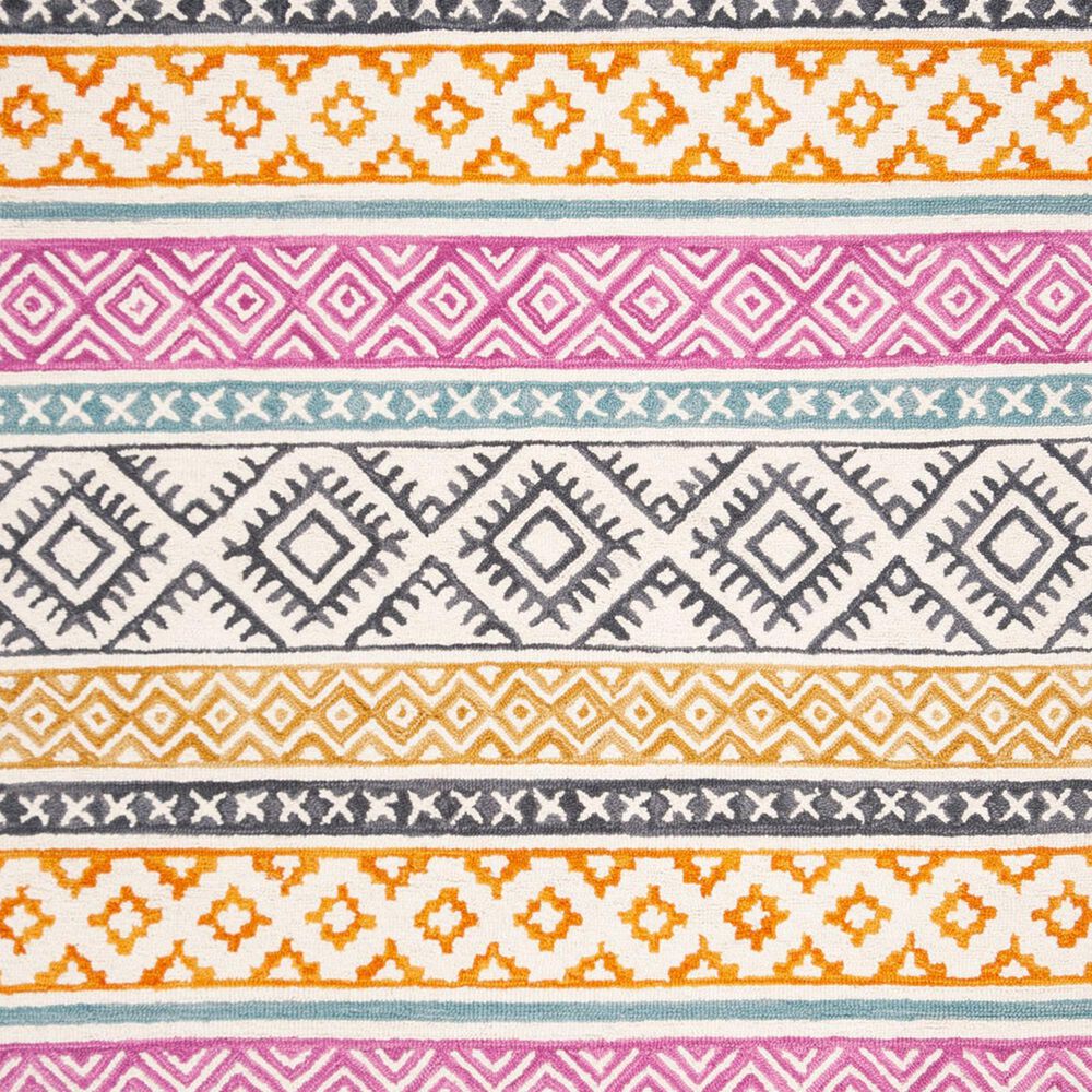 Safavieh Micro-Loop 2&#39;3&quot; x 7&#39; Ivory and Rust Runner, , large