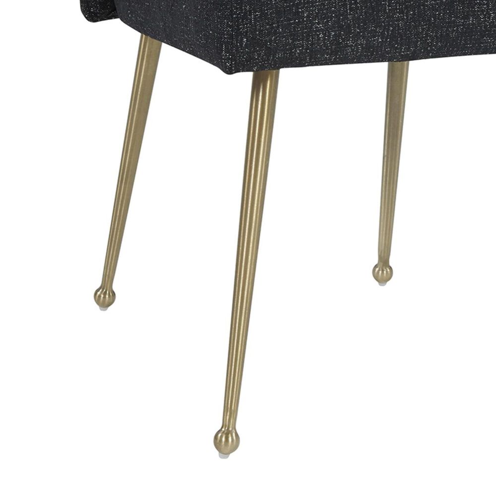 Tov Furniture Batik Linen Dining Chair in Black, , large