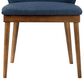 Blue River Arcadia and Juno 5-Piece 48" Dining Set with Blue Cushion in Walnut, , large