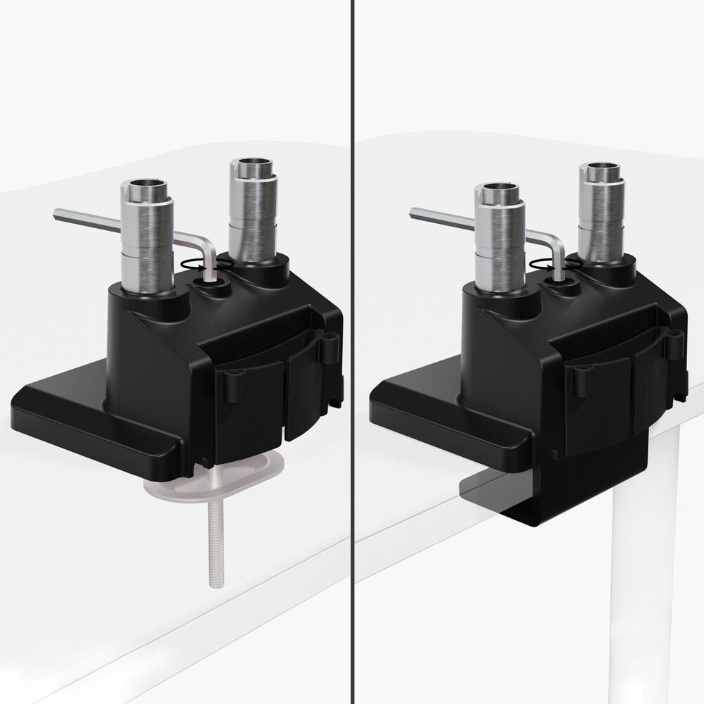 Arozzi Alzare Neo Duo Dual Arm Gas Spring Monitor Arm in Black, , large