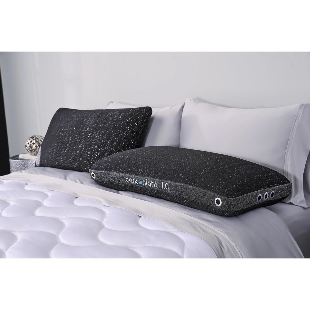 Bedgear Dark Night 0.0 King Performance Pillow in Black, , large