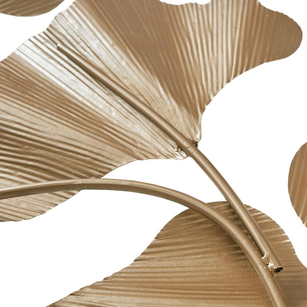 Hearth and Haven 24" x 43" Ginkgo Leaf Wall Decor in Gold, , large