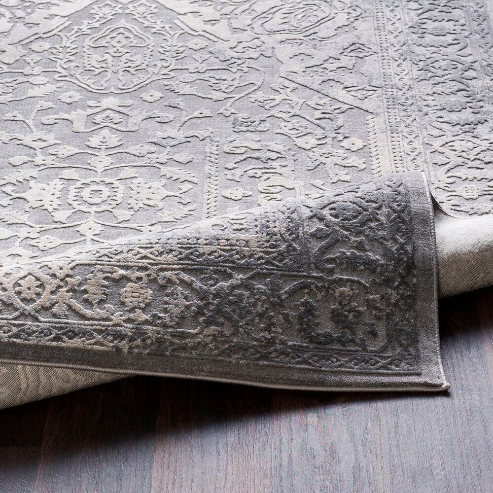 Surya Tibetan TBT-2300 7&#39;10&quot; x 10&#39;3&quot; Charcoal, Ivory and Khaki Area Rug, , large