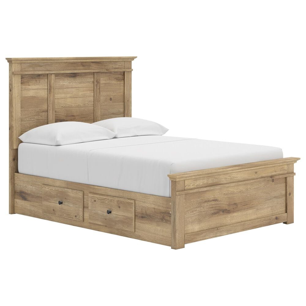 Ashley Makidern Full Storage Bed with Four Drawers in Tan, , large