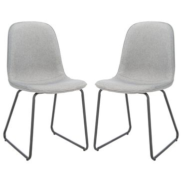 Safavieh Makalu Dining Chair in Gray (Set of 2), , large