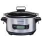 Hamilton Beach 6-Quart Advanced Temp Tracker Slow Cooker in Stainless Steel, , large