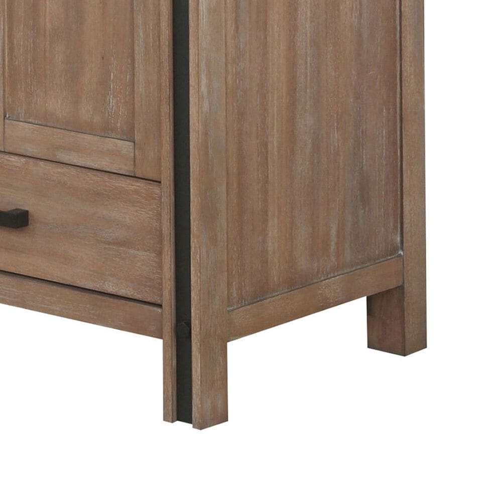 Lexora Home Ziva 72&quot; Double Bathroom Vanity in Rustic Barnwood with 2 cm White Quartz Top and Rectangular Sinks, , large