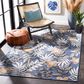 Safavieh Cabana CBN405M 6"6" x 9"6" Blue and Grey Indoor/Outdoor Area Performance Rug, , large