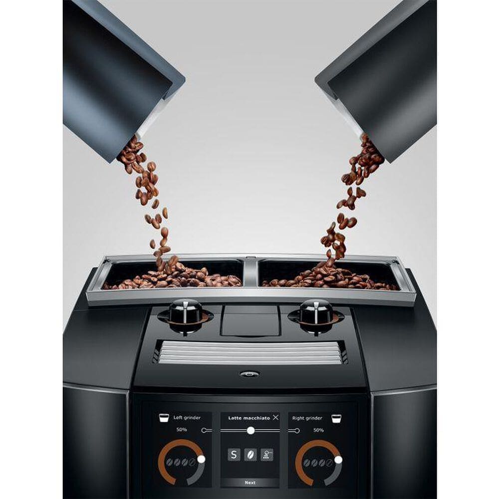 Jura J8 twin Automatic Coffee Machine in Diamond Black, , large