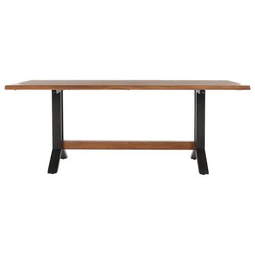 Classic Home Bellamy 78" Dining Table in Brown and Black - Table Only, , large