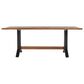 Classic Home Bellamy 78" Dining Table in Brown and Black - Table Only, , large
