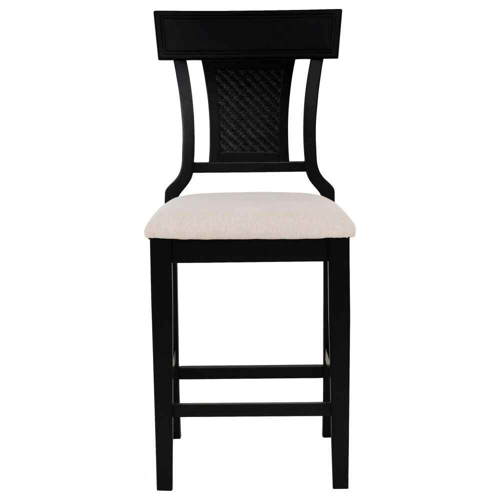 Linon Home Decor Rylan Counter Stool in Black, , large