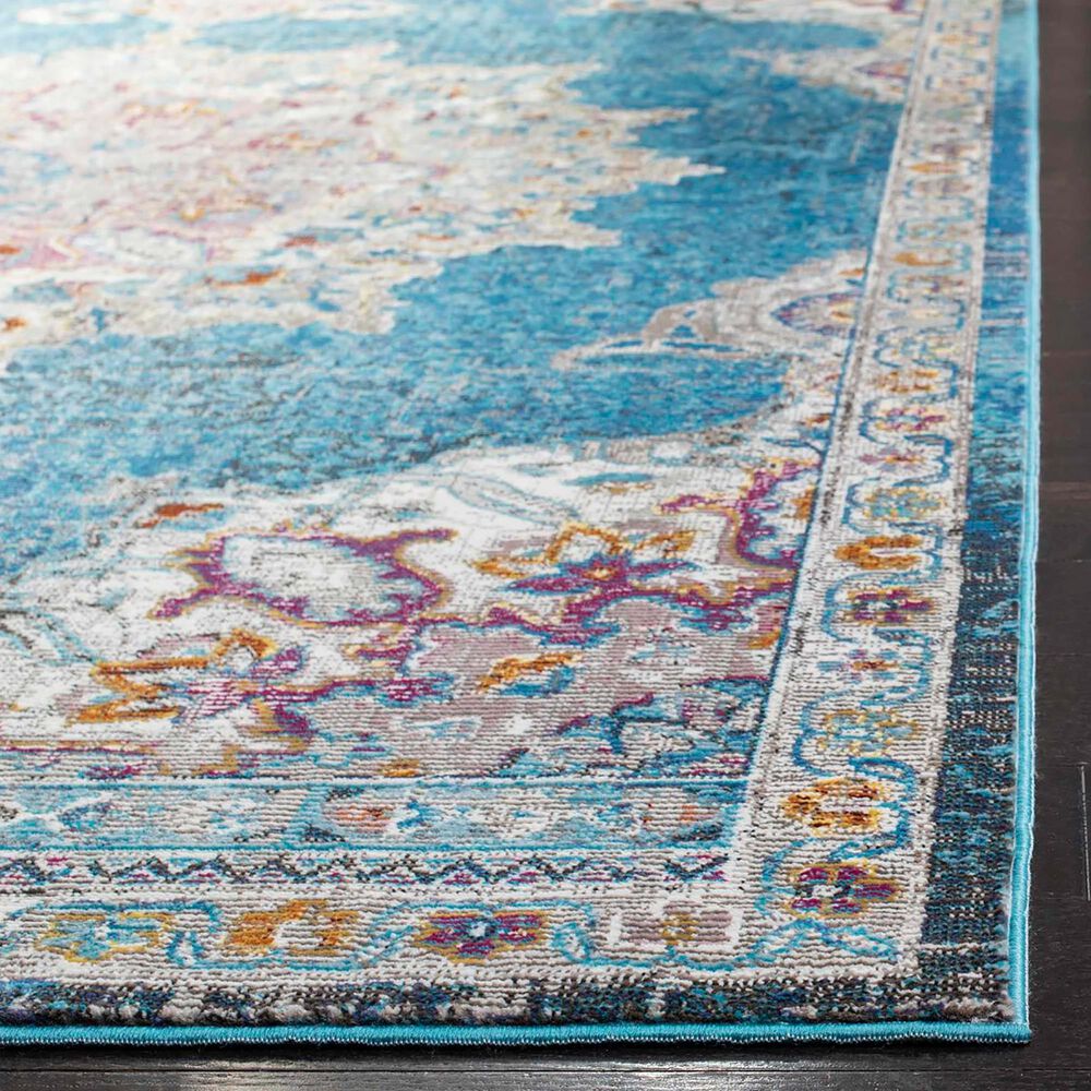 Safavieh Aria ARA103N 3&#39; x 5&#39; Blue and Ivory Area Rug, , large