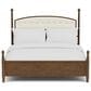 Riverside Furniture Calhoun Queen Upholstered Panel Bed in Whiskey Oak, , large