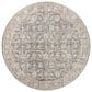 Amber Lewis x Loloi Alie 7"10" Round Charcoal and Beige Area Rug, , large