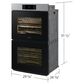 Samsung Bespoke 2-Piece Kitchen Package with Stainless Steel Bespoke 30" Double Wall Oven and Black 36" Induction Cooktop, , large