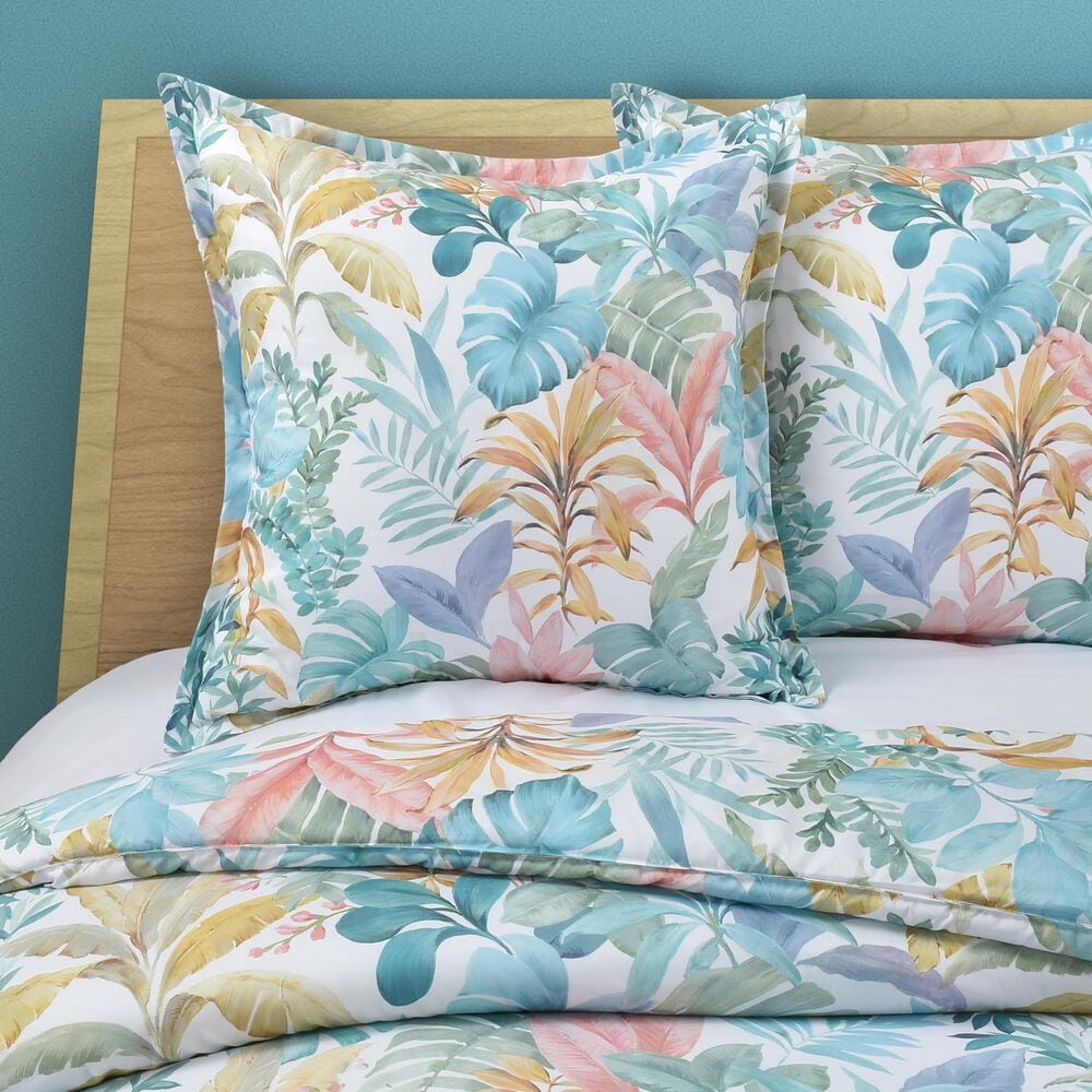 J. Queen New York Bahama 26&quot; Square Euro Pillow Sham in Aqua, , large