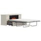 Richlands Furniture Soren Fireplace Dream Console with Queen Convertible Bed in Whitewash, , large