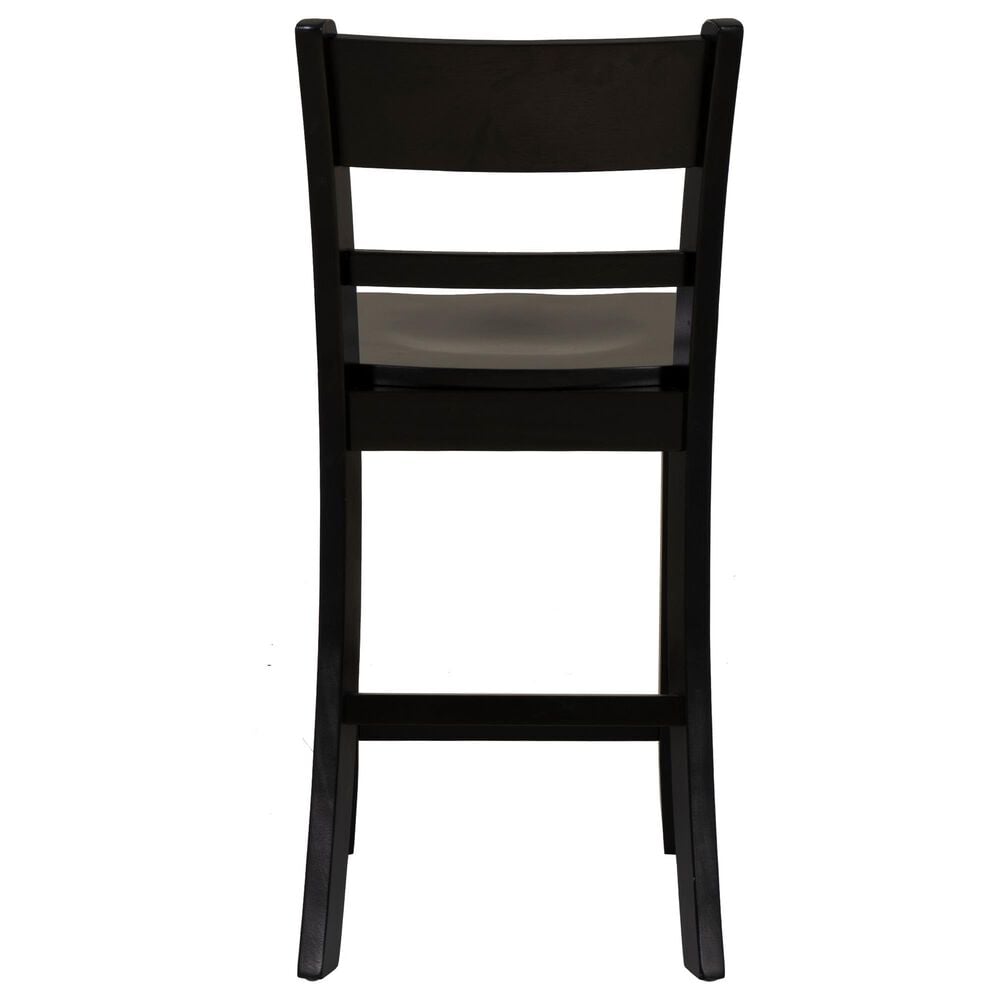 Linon Home Decor Torino Villa Counter Stool in Black, , large