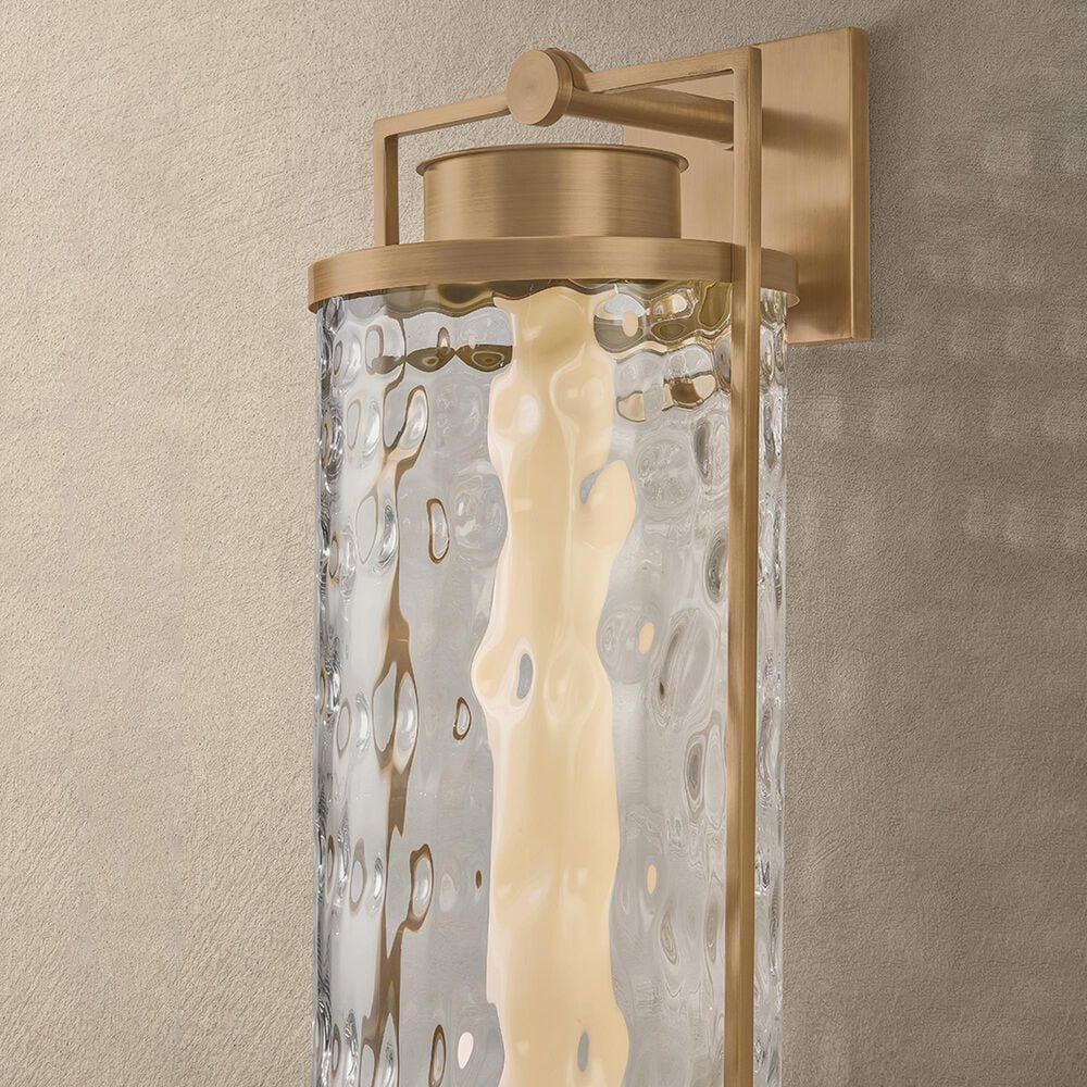 Troy Lighting Haddock 28" Outdoor Wall Sconce in Patina Brass, , large