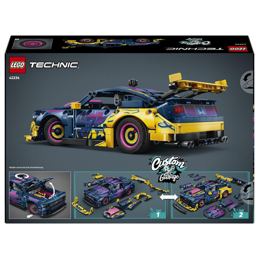 LEGO Technic Custom Garage Ford Mustang GT Car Building Set, , large