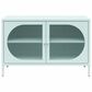 DHP Luna Wide 2-Door Accent Cabinet with Fluted Glass in Sky Blue, , large