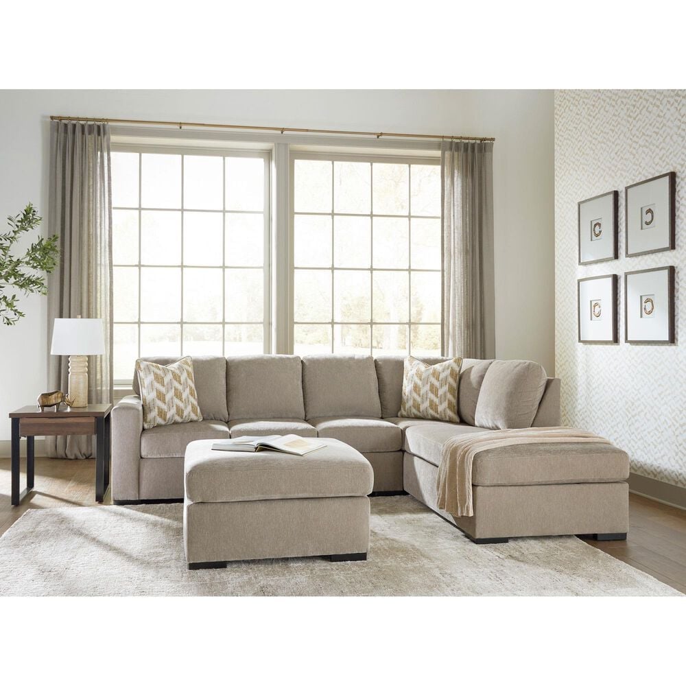 Ashley Bridgepoint 2-Piece Right Facing Sectional with Chaise in Stone, , large