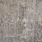 Feizy Cadiz 13" x 20" Beige and Gray Area Rug, , large